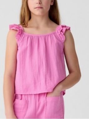 Gap kids crinkle top new with tag size 10